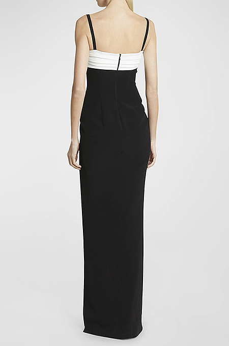 'Linear Moon' Luxury Long Dress