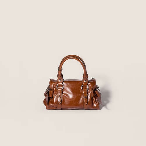 Miu Miu Leather Handbag – Cognac