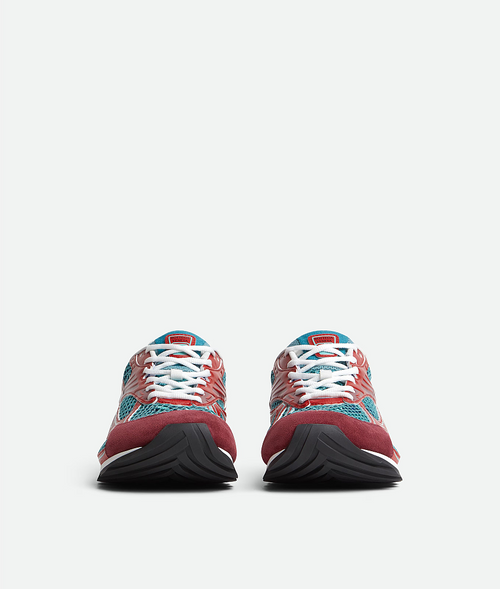 Bottega Veneta Orbit Sneaker – Scarlet Aqua
