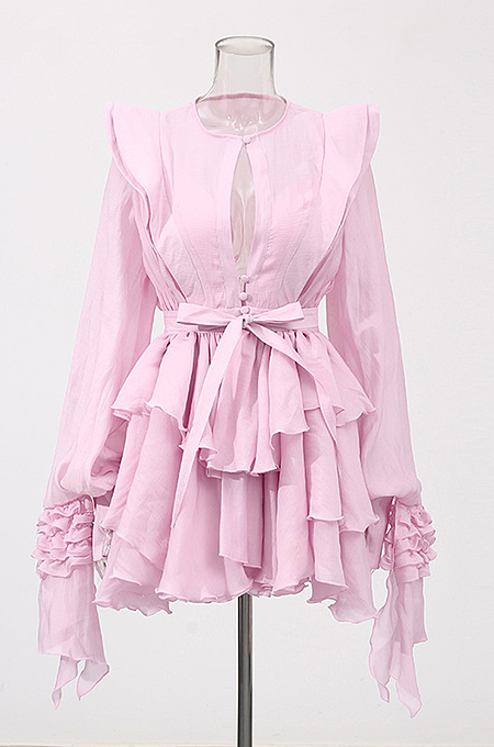 'Kali' Ruffled Mini Dress