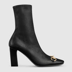 Gucci Horsebit Leather Ankle Boots
