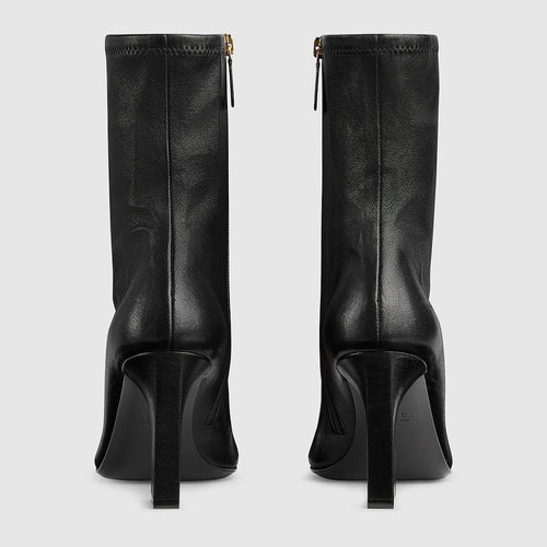 Gucci Horsebit Leather Ankle Boots