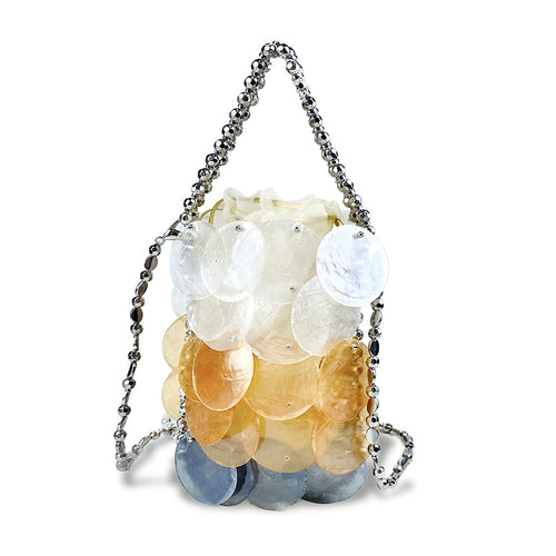 Lunaria Shell Sequin Mini Pouch