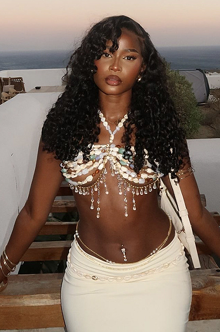'Jolece'  Beach Beaded Bra Top