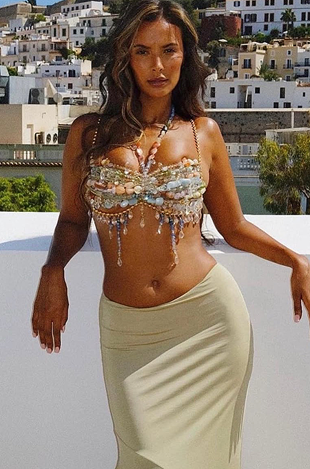 'Omisi'  Beach Beads Bra Top