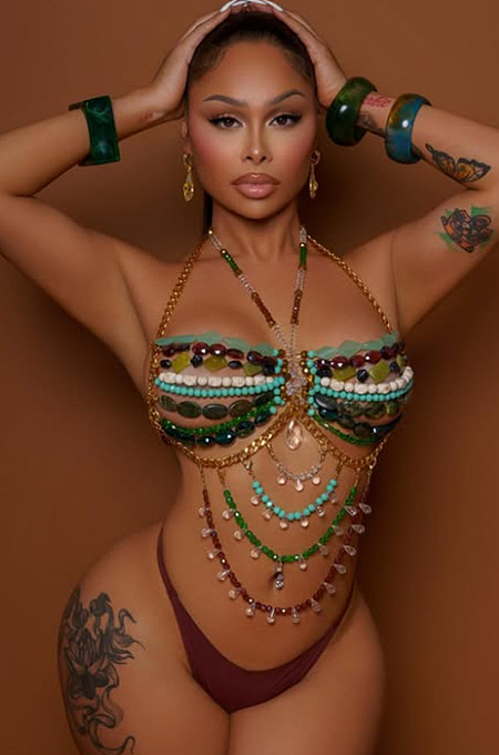 'Limi Las'  Beach Beaded Bra Top