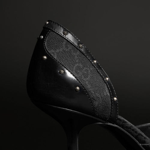 Gucci Horsebit Monogram D’Orsay Pumps – Noir