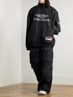 Balenciaga Circuit Oversized Track Jacket – Black