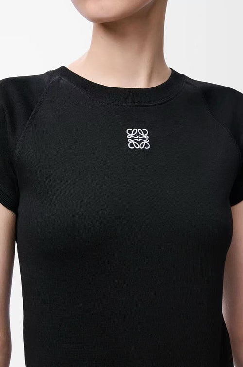 Loewe Anagram Embroidered Slim Cotton T-Shirt