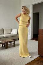 'Zorya' Knitted Skirt Set