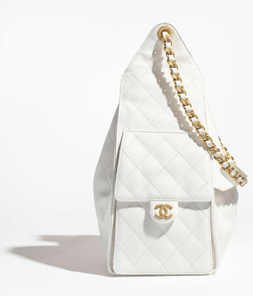 chanel white mini backpack Chanel Medium 25 Hobo Bag – White Caviar Leather