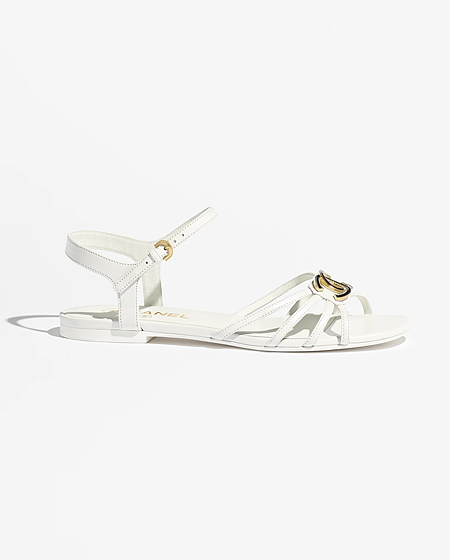 Chanel Lambskin Icone Sandals