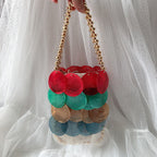 Lunaria Shell Sequin Mini Pouch