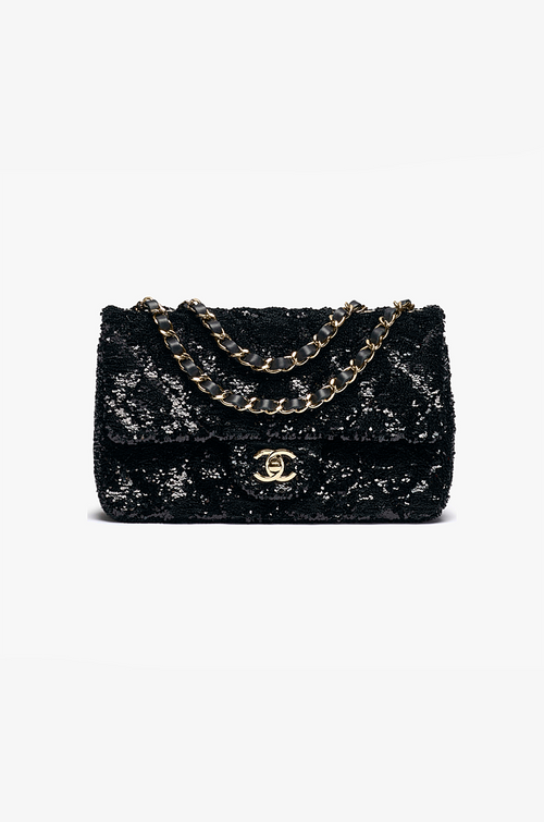 Chanel – Noir Éclat Sequin Classic Flap Bag