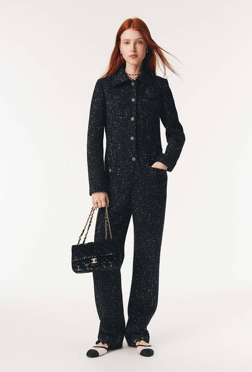 Chanel – Noir Éclat Sequin Classic Flap Bag