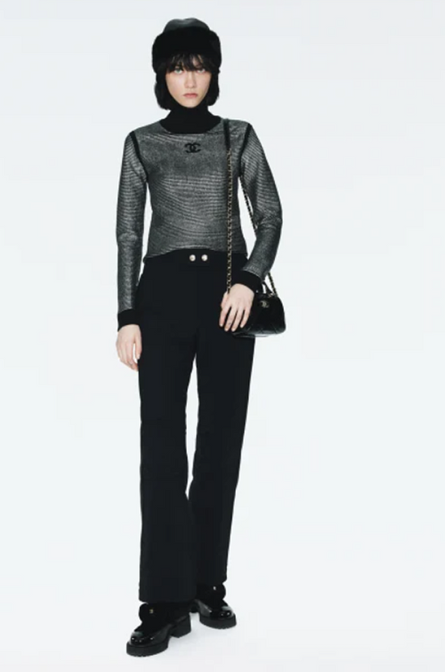 Chanel Shearling Camellia Ankle Boots