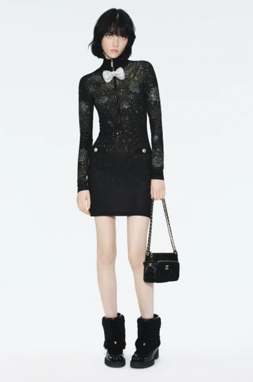 Chanel Shearling Camellia Ankle Boots