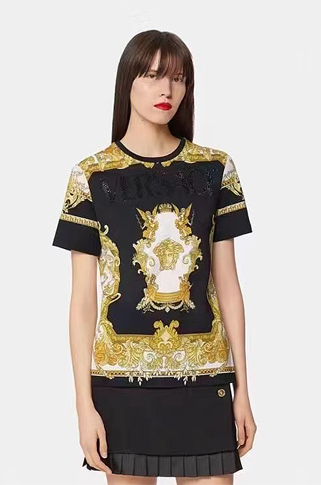 Versace Regalia Medusa Baroque Printed Tee