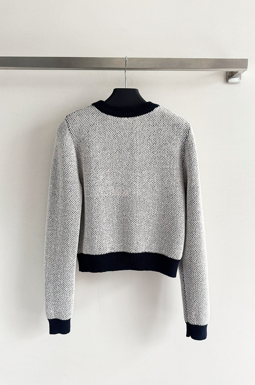 Prada Milano Crystal Knit Logo Sweater