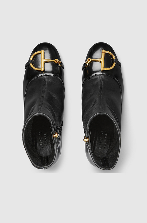 Gucci “Vittoria Horsebit” Patent Leather Ankle Boots – Sizes 36–42