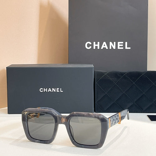 Chanel Quilted-Arm Oversized Square Sunglasses – Multi-Color Collection
