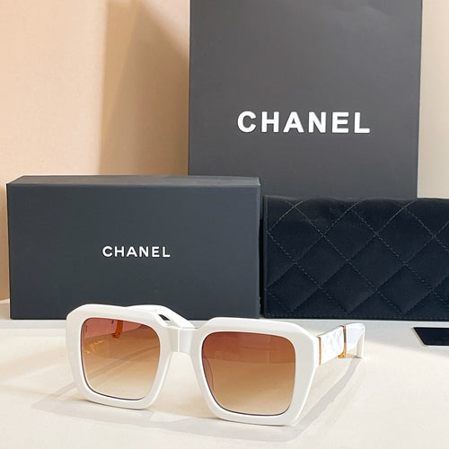Chanel Quilted-Arm Oversized Square Sunglasses – Multi-Color Collection
