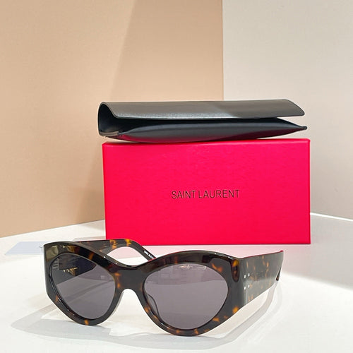 Saint Laurent “Soleil Muse” Curved Cat-Eye Sunglasses – Luxe Edition