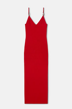 Versace “Linea Lucente” Pin Detail Ribbed Mini Dress