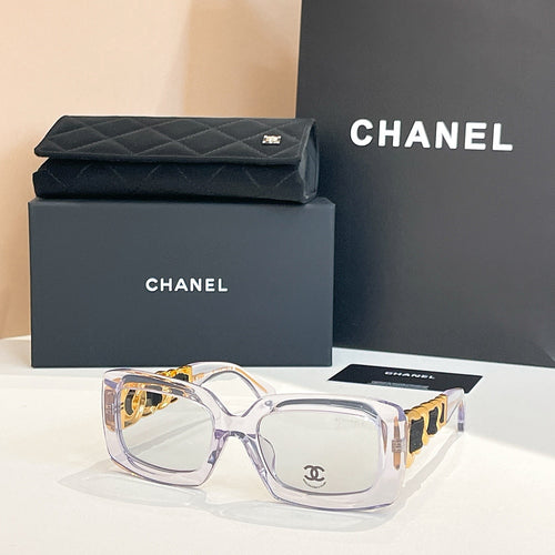 Chanel Rectangulaire ’23 Sunglasses – Quilted Gold Chain Edition