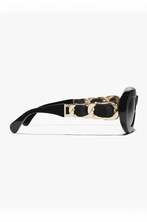 Chanel Oval Luxe ’23 Sunglasses – Chain-Link Elegance Collection