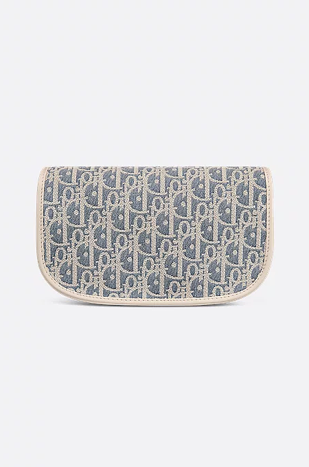 Dior Bobby East-West Bag in Blue Dior Oblique Jacquard