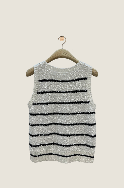 Dior Marinière Metallic Knit Tank