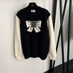 Chanel Iconic Bow Intarsia Knit Sweater