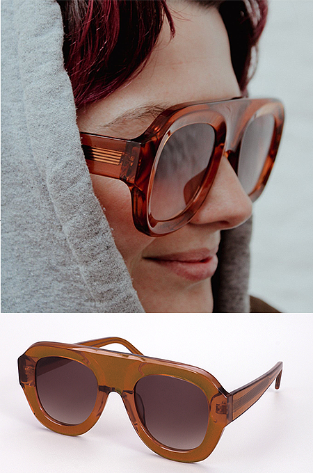 “MODULUXE” Oversized Sculpt Frame Shades
