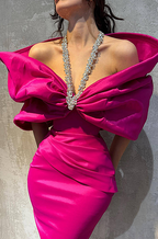 “Étoile Royale” Sculpted Bow Gown with Crystal Strap Detailing