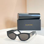 Balenciaga “BB Statement” Luxe Shield Sunglasses