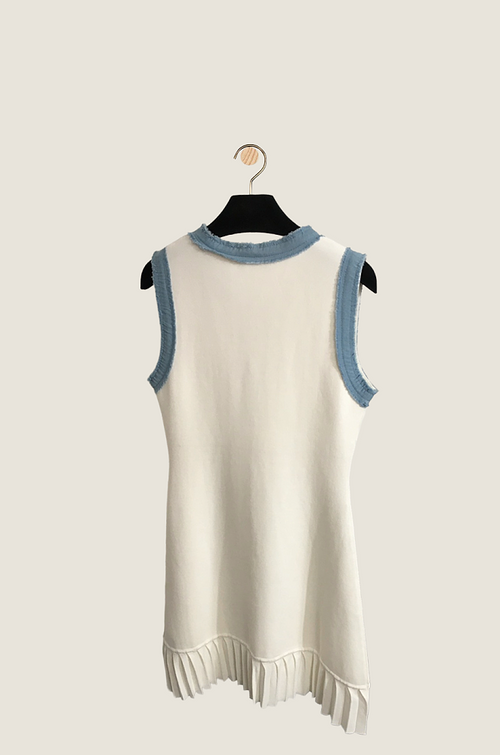 Sandro Paris Riviera Pleated Knit Dress