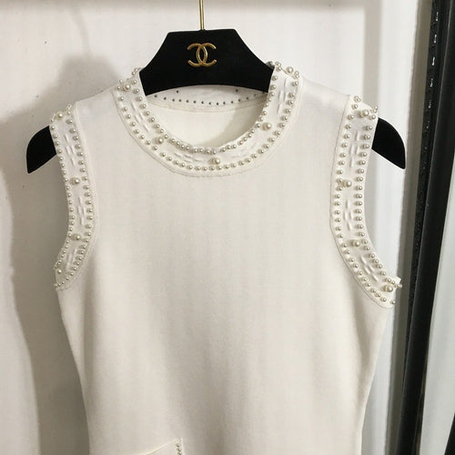 Sandro Paris Pearl Éclat Pleated Midi Dress