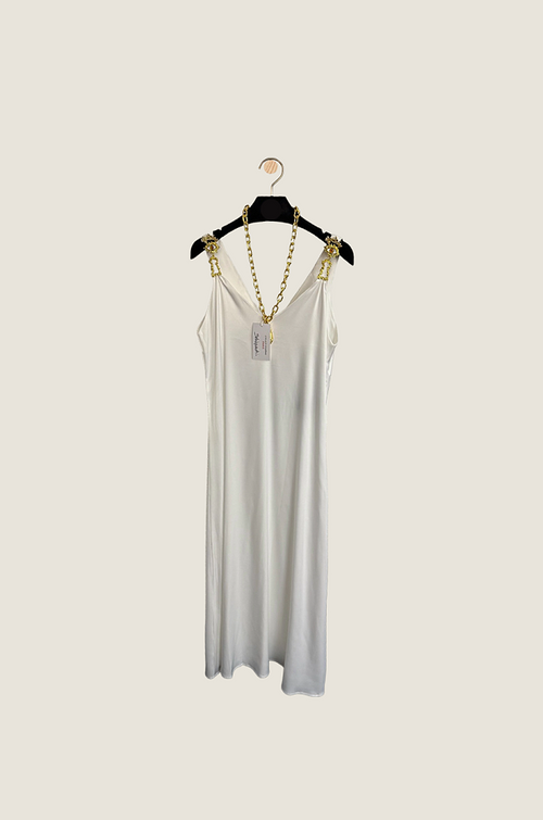 Versace Medusa Chain Slip Dress