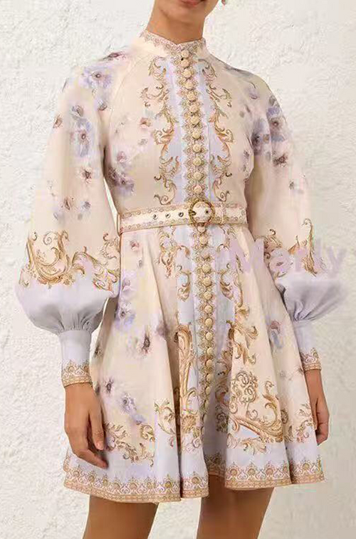 Zimmermann Belle d’Or Baroque Mini Dress