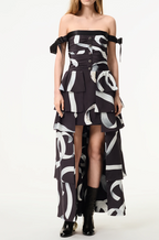Chanel Brushstroke Cascade Gown