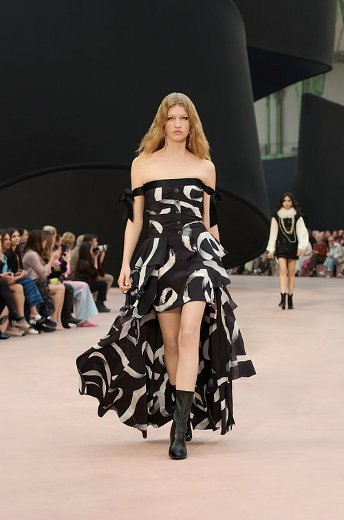 Chanel Brushstroke Cascade Gown