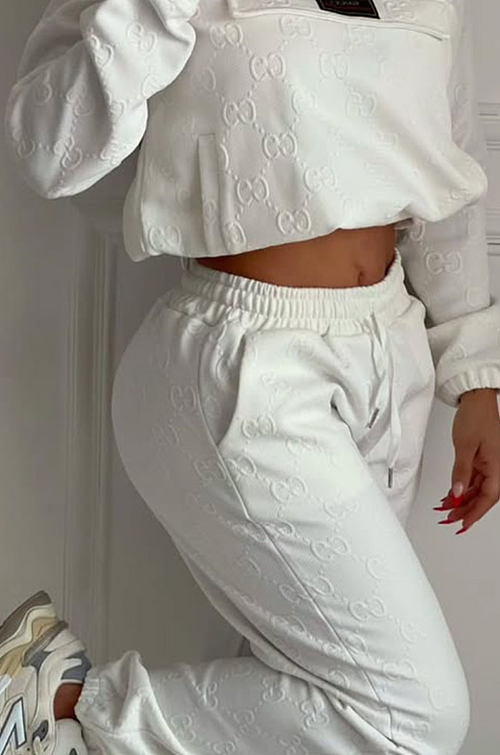 “Luna Sportiva” Embossed Monogram Lounge Set -Gucci