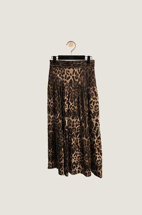 Dolce & Gabbana “Selvaggia” Leopard Corset & Skirt Set