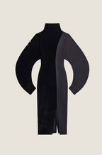 Schiaparelli “Lune Noire” Sculptural Velvet Dress