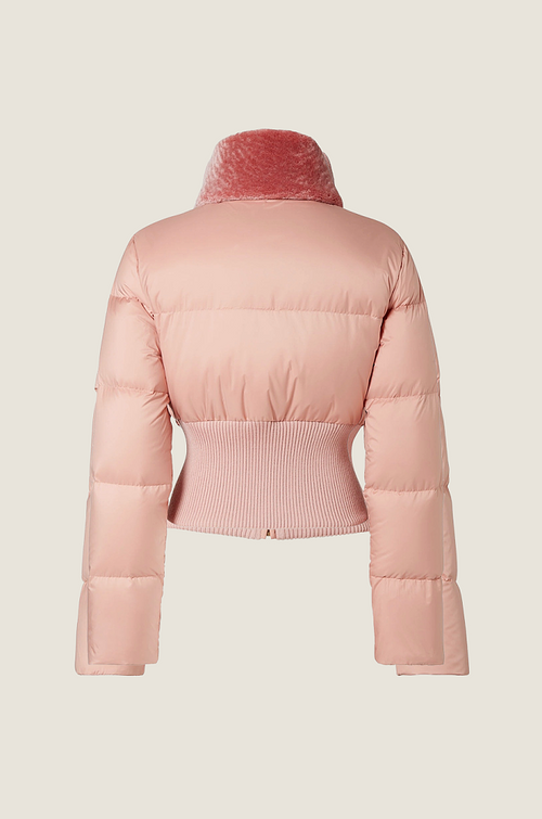 Fendi “Rosa Celeste” Sculpted Down Puffer Jacket