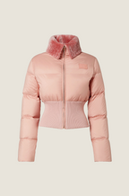 Fendi “Rosa Celeste” Sculpted Down Puffer Jacket