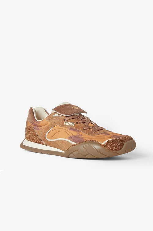 Fendi “Terra Luxe” Pony Hair Sneakers