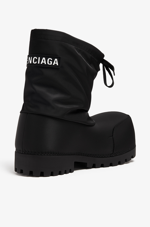 Balenciaga “Alaska Snow” Padded Winter Boots – Black Edition