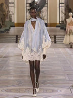 “Miss Jardin” Embroidered Voile Blouse Dress by Zimmermann